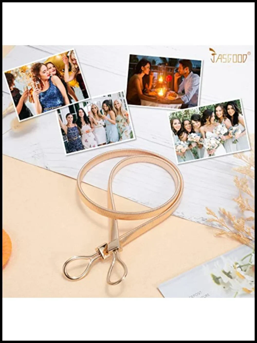 Skinny Elastic Metal Waist Belt Dress Fashion Stretch Belt